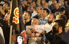 مراسم وداع با شهید «امیراحمدی» در میدان ابوذر تهران برگزار شد